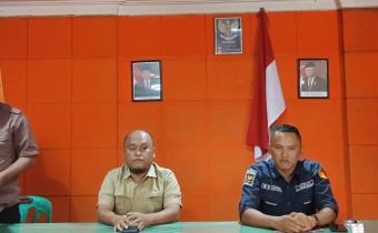 Jopan Saraan (Plt. Kepala Sekretariat), Feisal Alfredi Berutu (Ketua), Wei Rana Capah (Kordiv. HP2H), dan Nipah R. Boangmanalu (Kordiv. P3S) red. (kanan ke kiri)