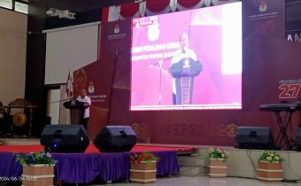 KETUA BAWASLU MENYAMPAIKAN KATA SAMBUTAN